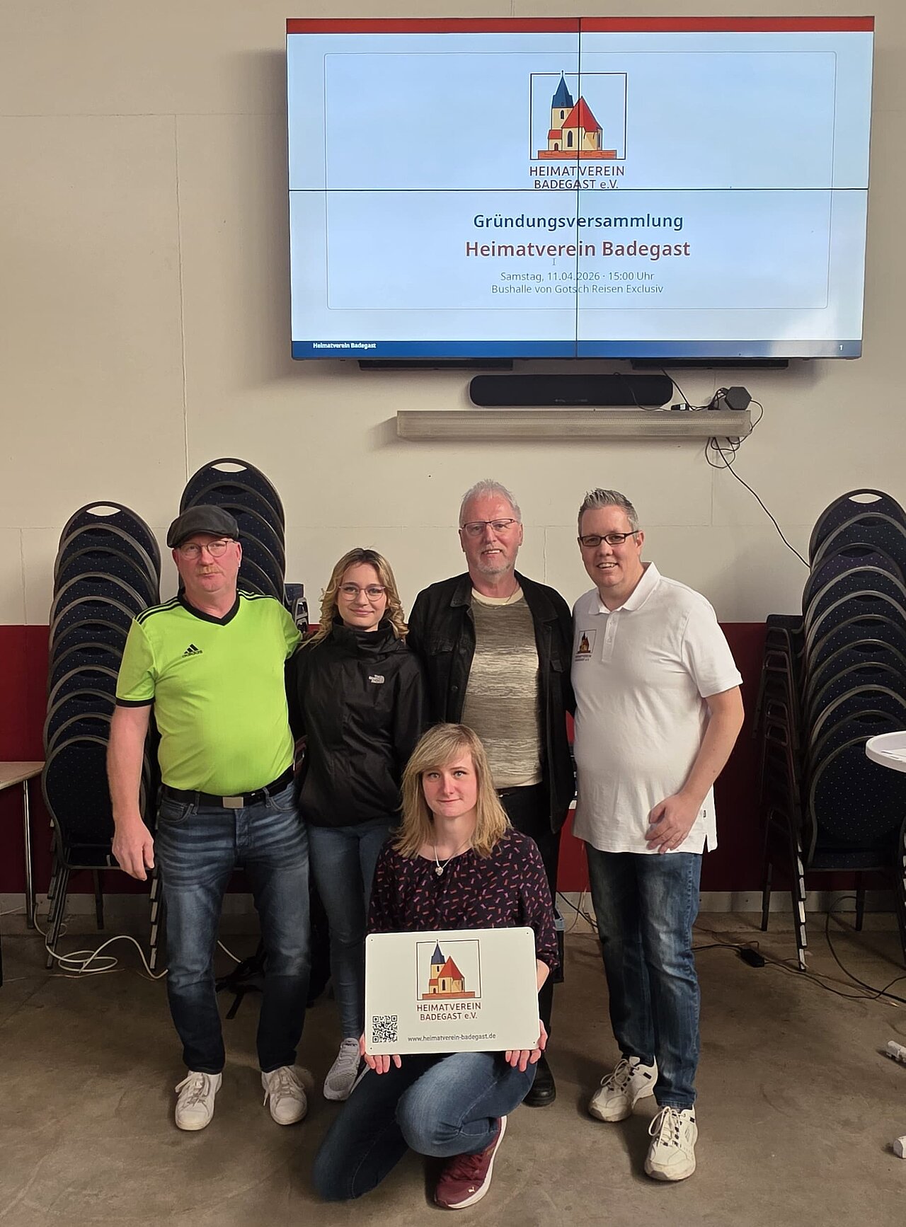 Der Vorstand des Heimatvereins Badegast